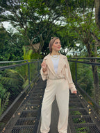 New All The Way Jumpsuit Oatmeal