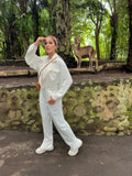 New All The Way Jumpsuit Cream
