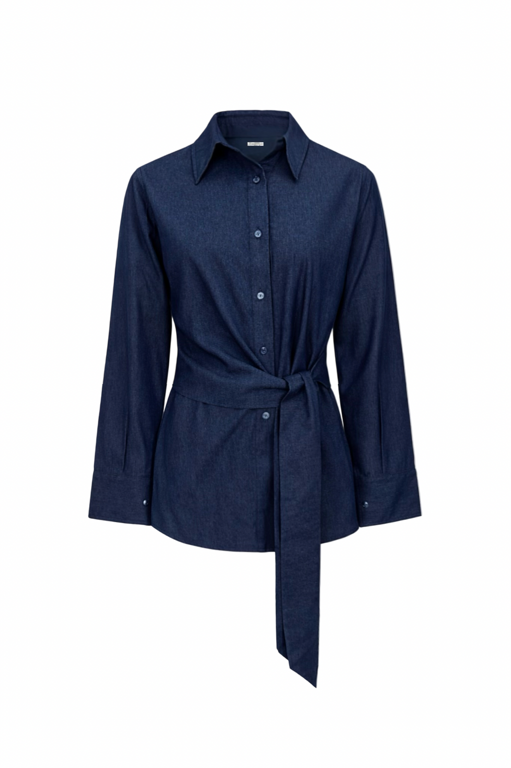 Wrap it Denim Set Shirt