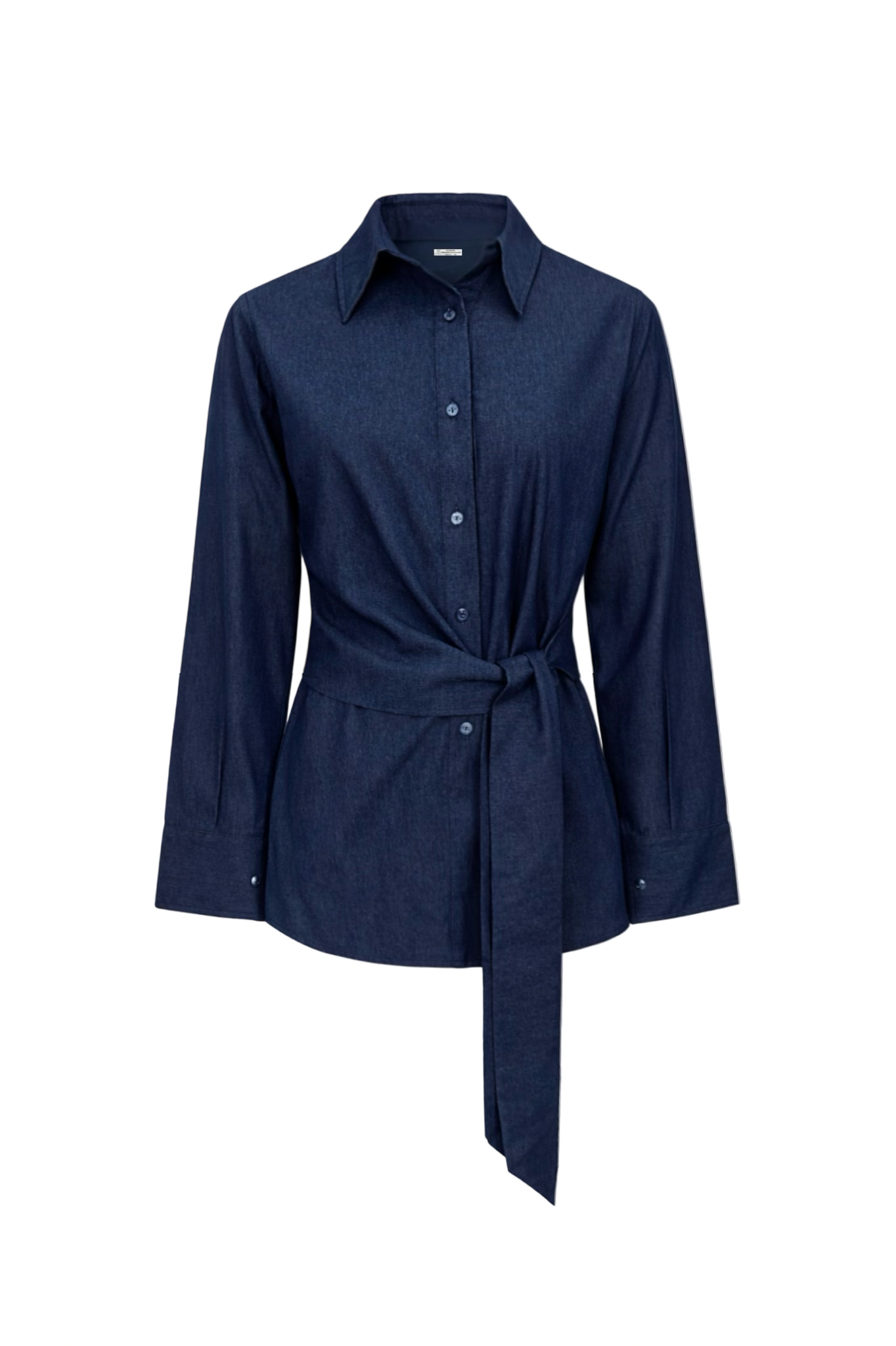 Wrap it Denim Set Shirt