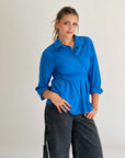 Wrap It Away Shirt Royal Blue