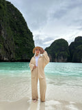 Mesh Tropical Set Pants