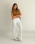 The Flare Jeans Cream