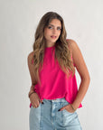 New Basic Sleeveless Fuchsia