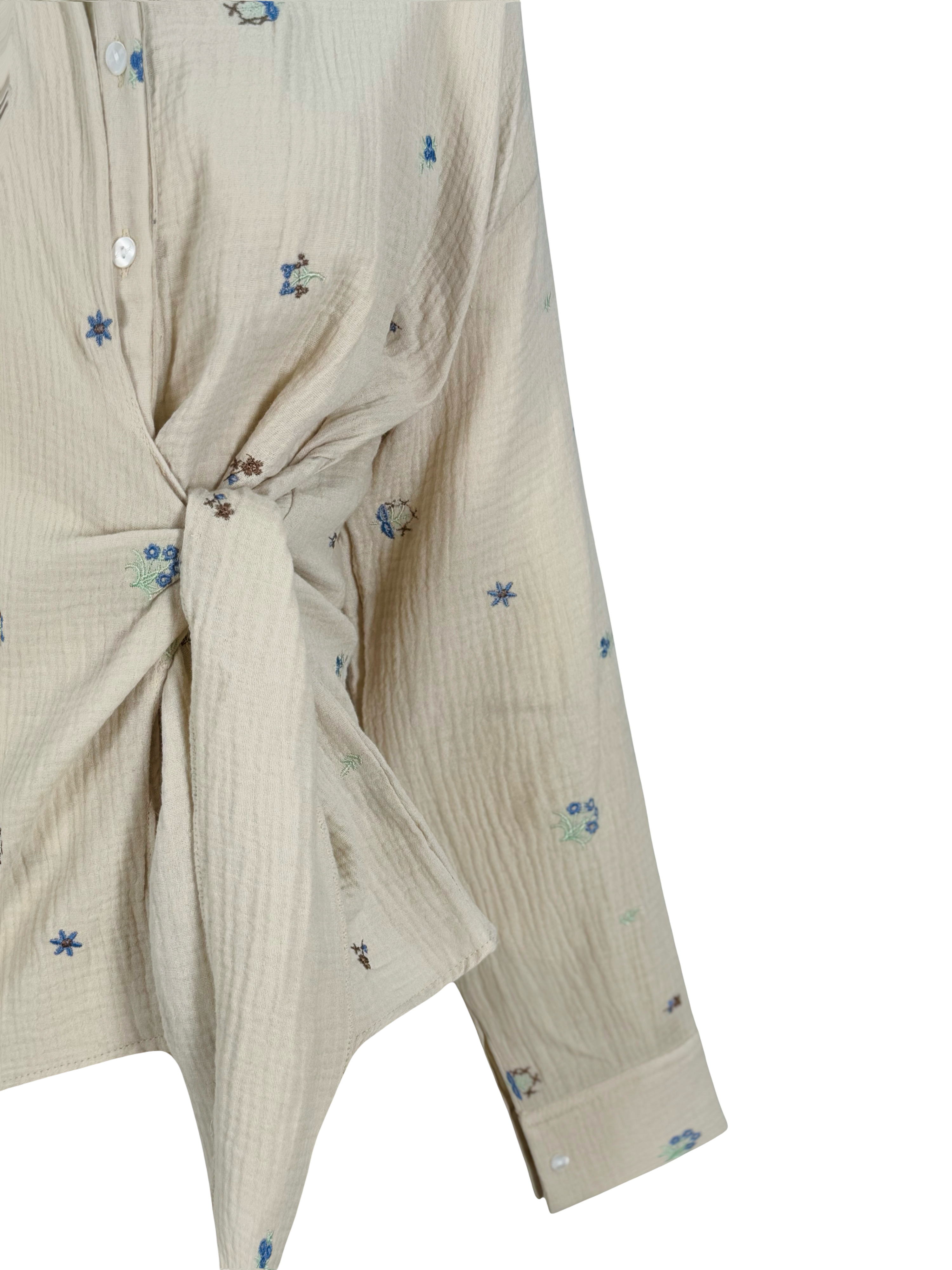 Embroidered Floral Shirt