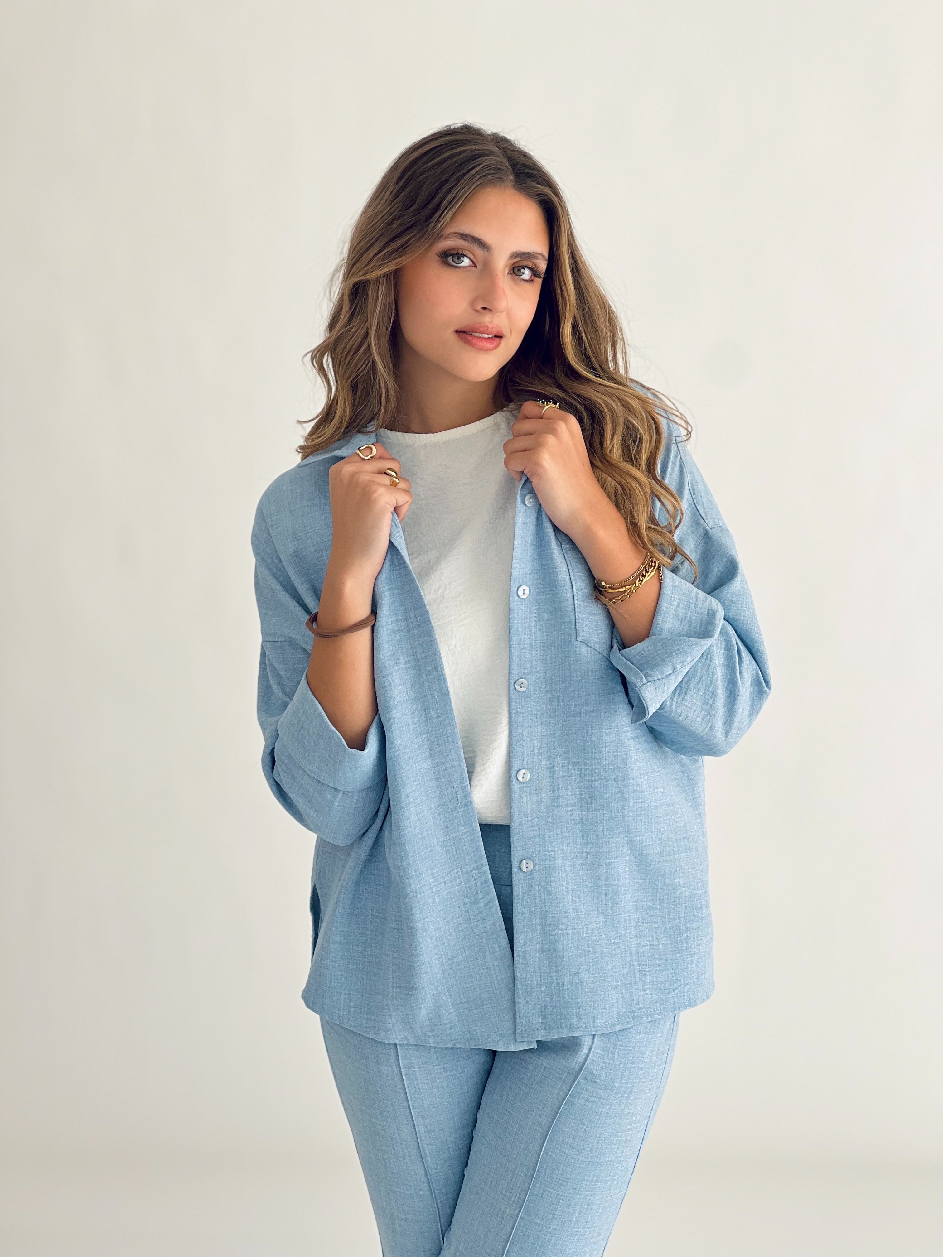 Glamy Everyday Lin Set Shirt