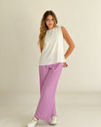 Everyday Basic Pants Lilac