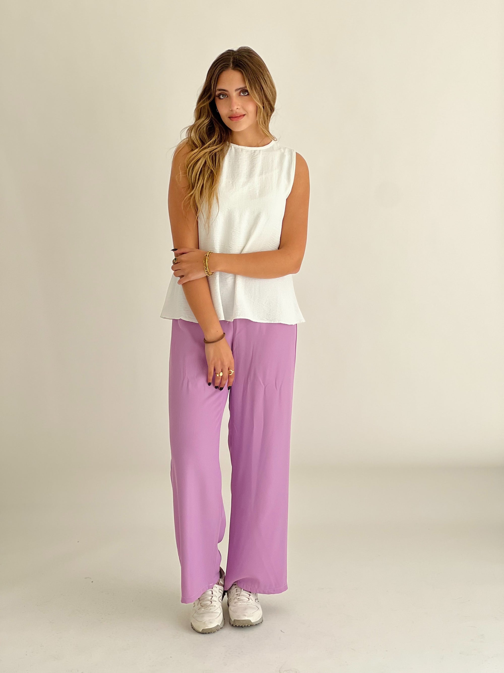 Everyday Basic Pants Lilac