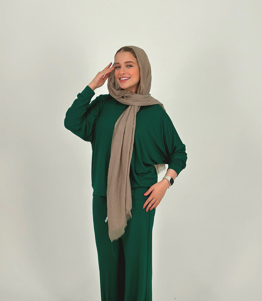 Comfy Perfect Set Top Emerald Green