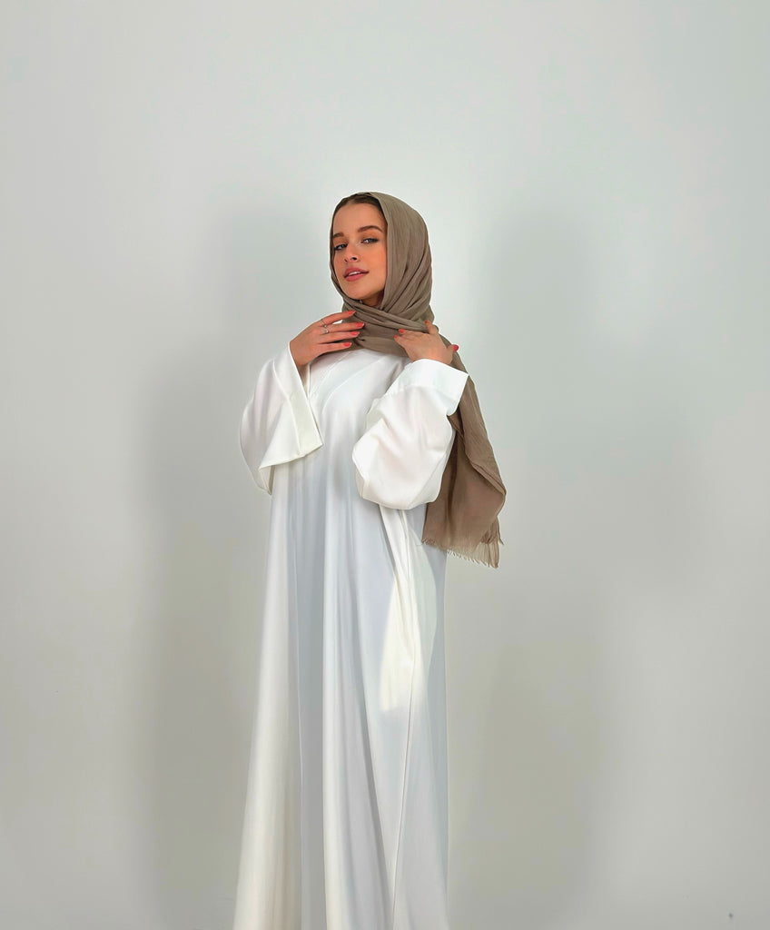 Basic Comfy Abaya Cream