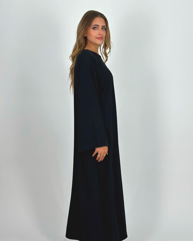 Basic Comfy Abaya Black