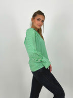Strippy Cotton Blouse
