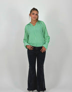Strippy Cotton Blouse