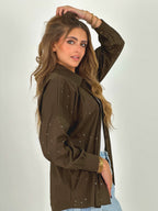 Blinging Star Shirt Olive