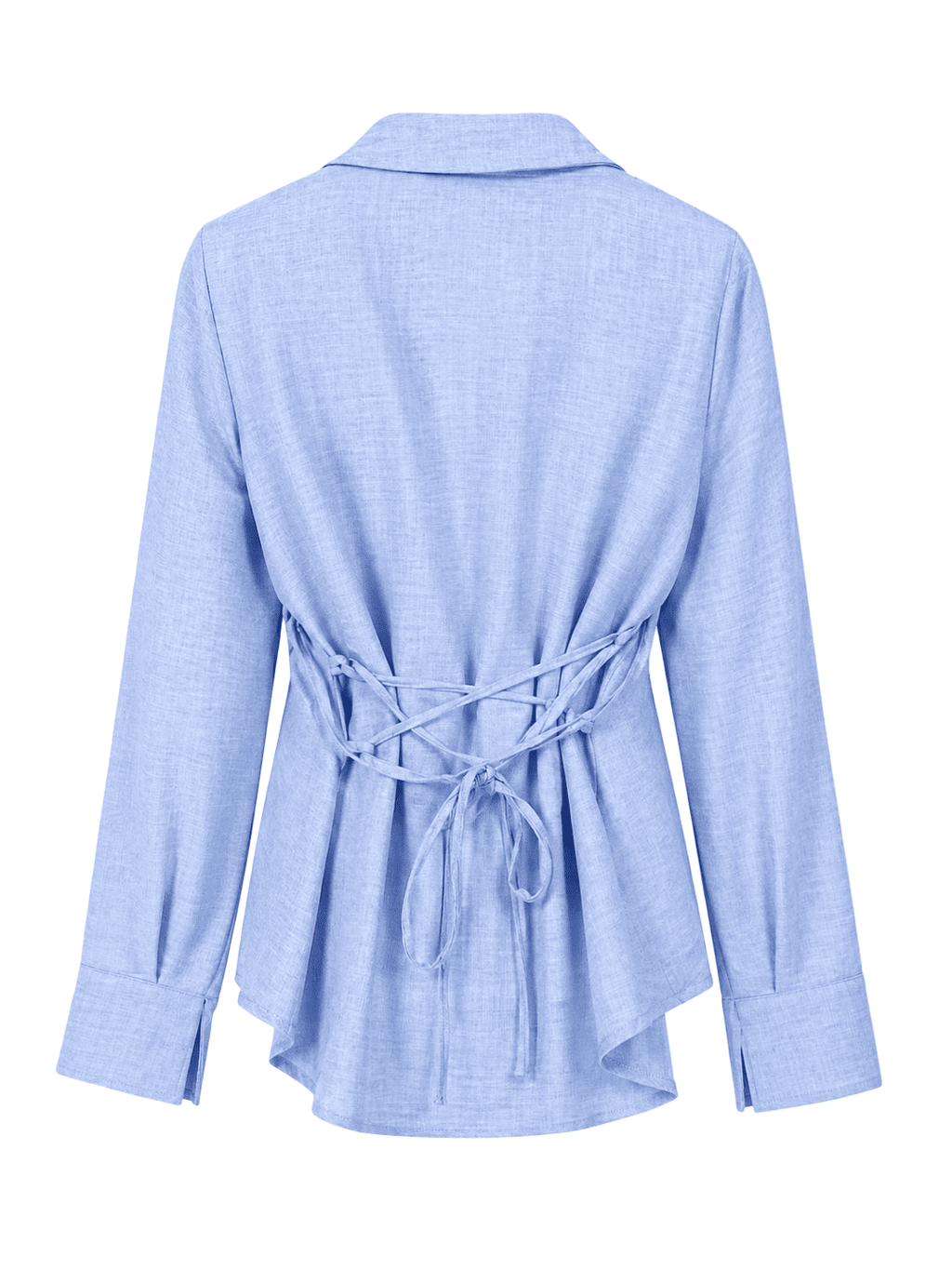 Criss cross lin Set Shirt