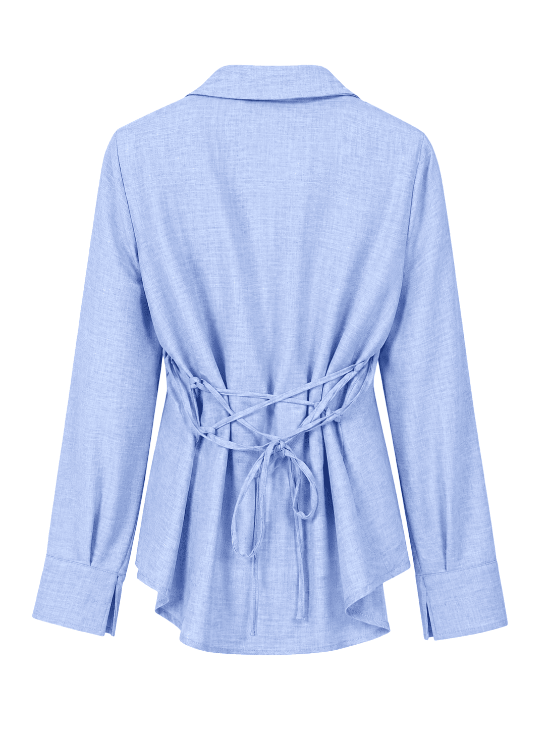 Criss cross lin Set Shirt