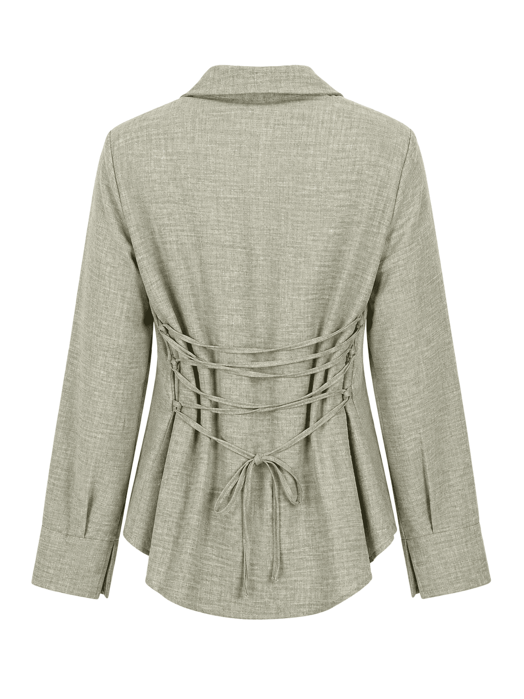 Criss cross lin Set Shirt