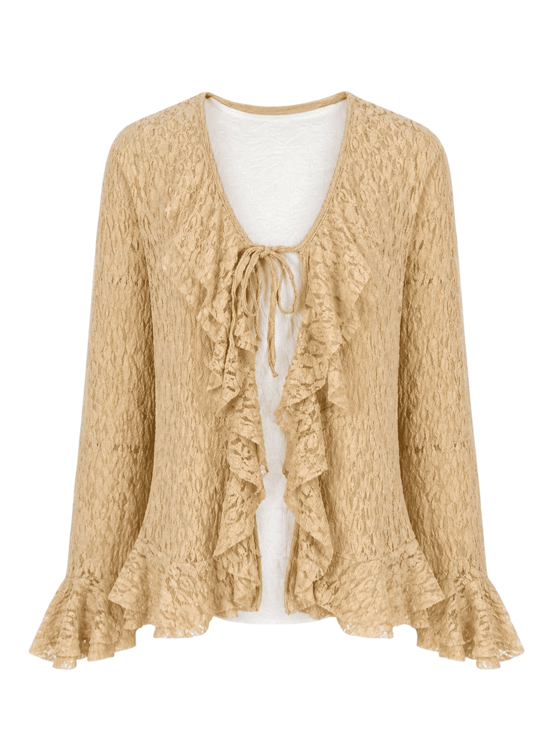 The lace Ruff Cardigan