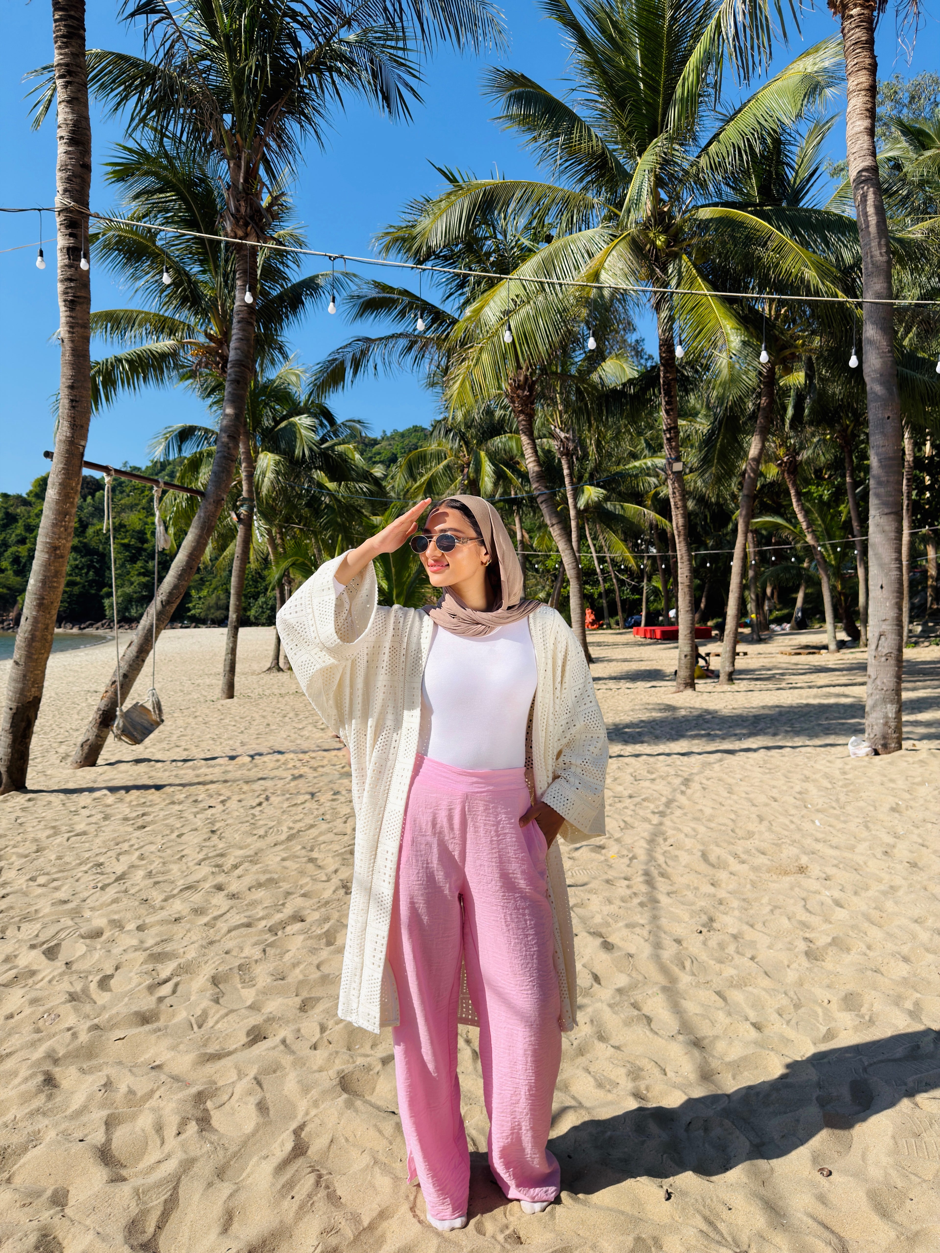 Summer knits kimono