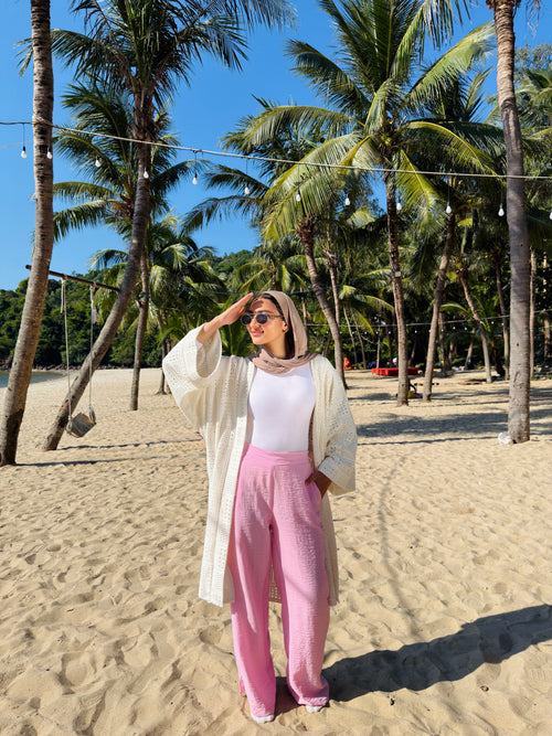 Summer knits kimono