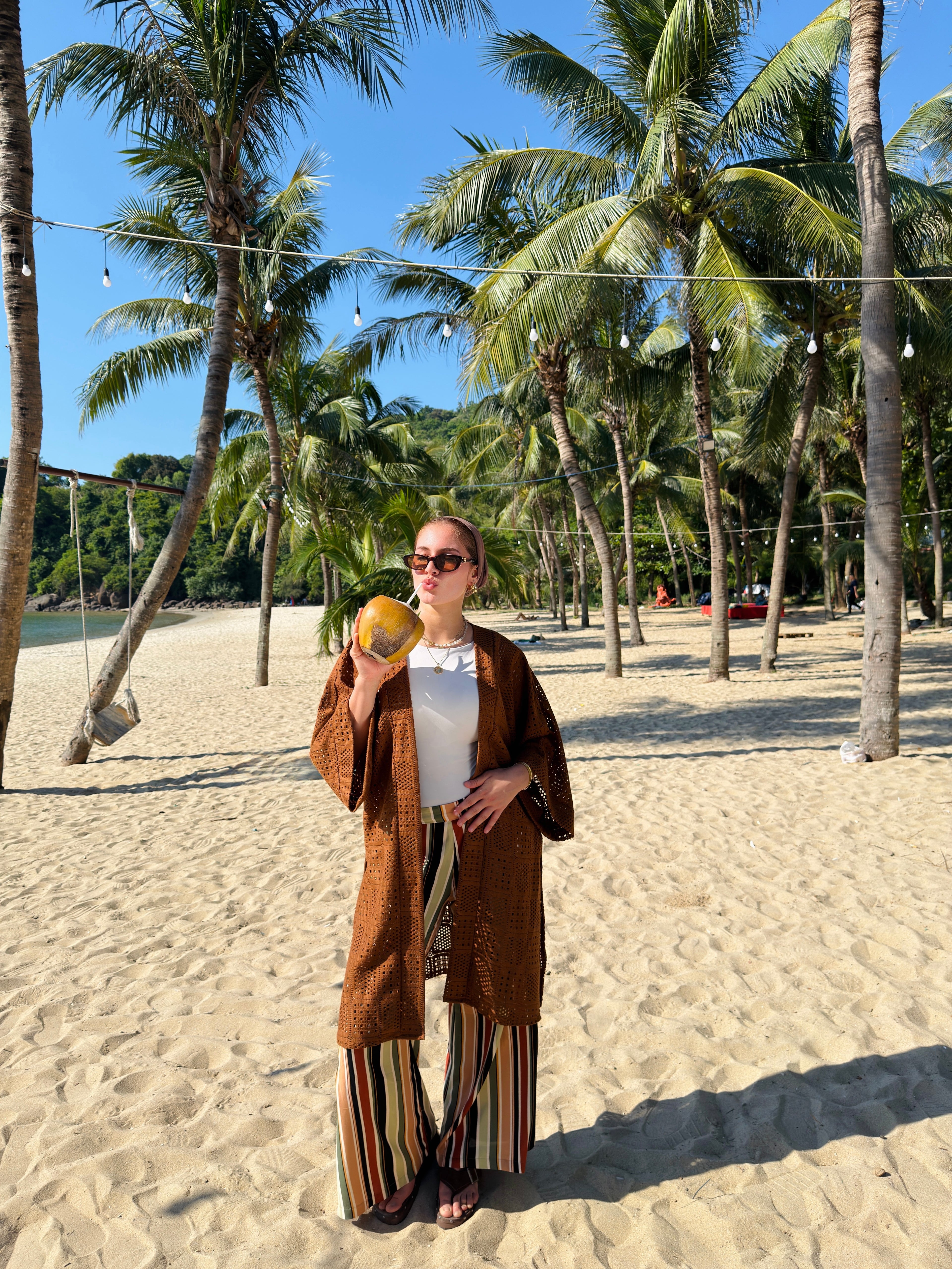 Summer knits kimono