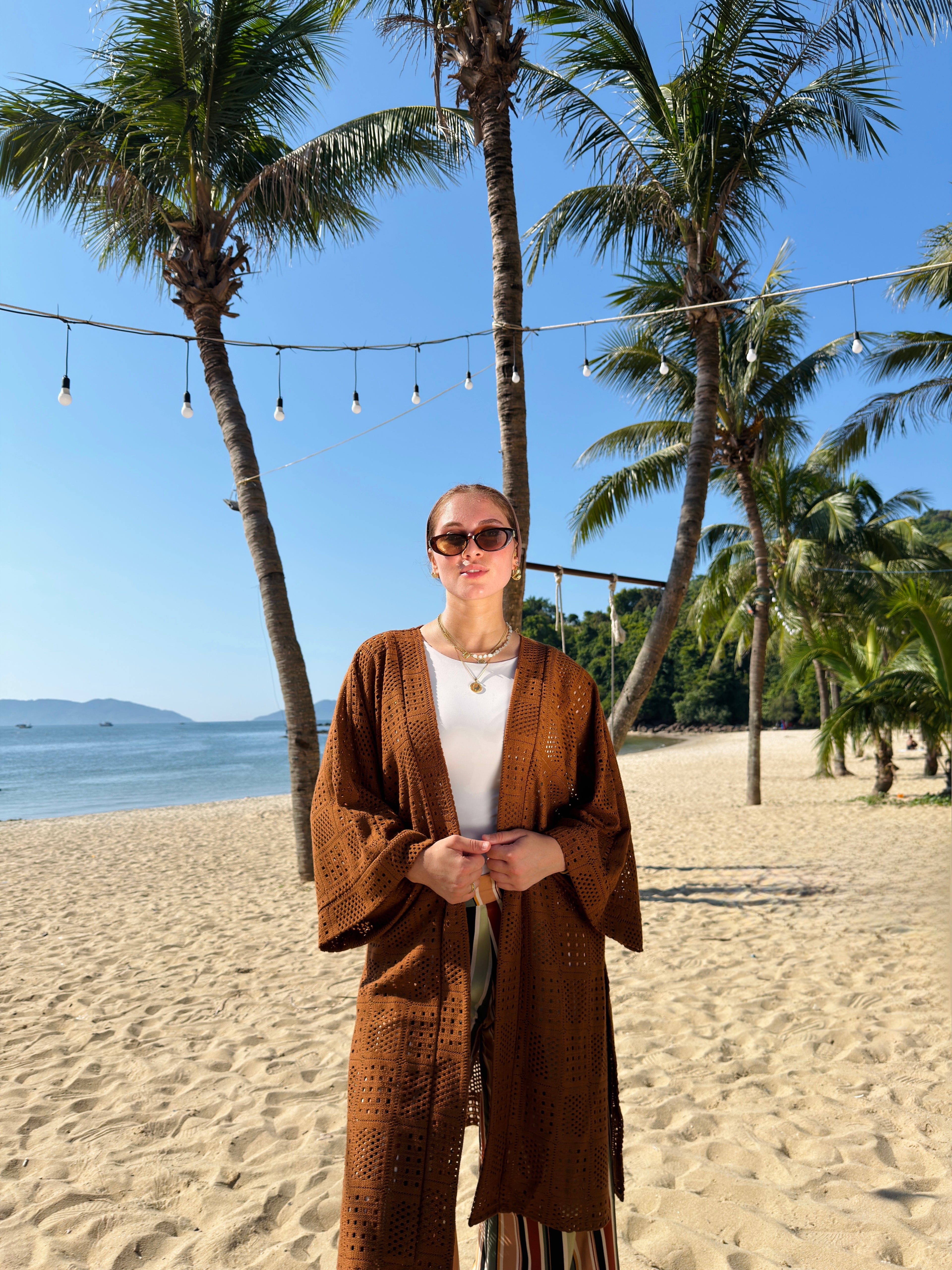 Summer knits kimono