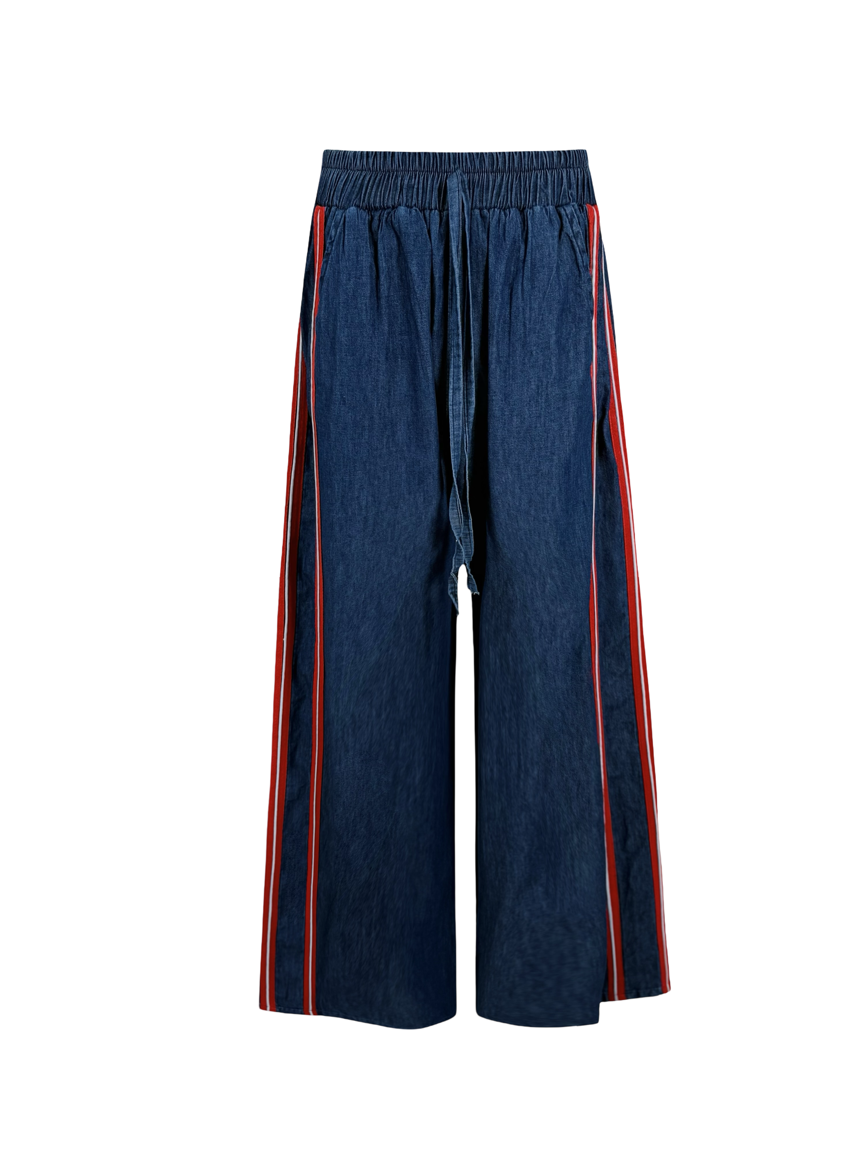 Cherry Trims Denim Pants