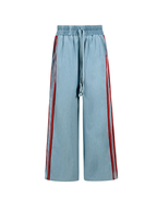 Cherry Trims Denim Pants