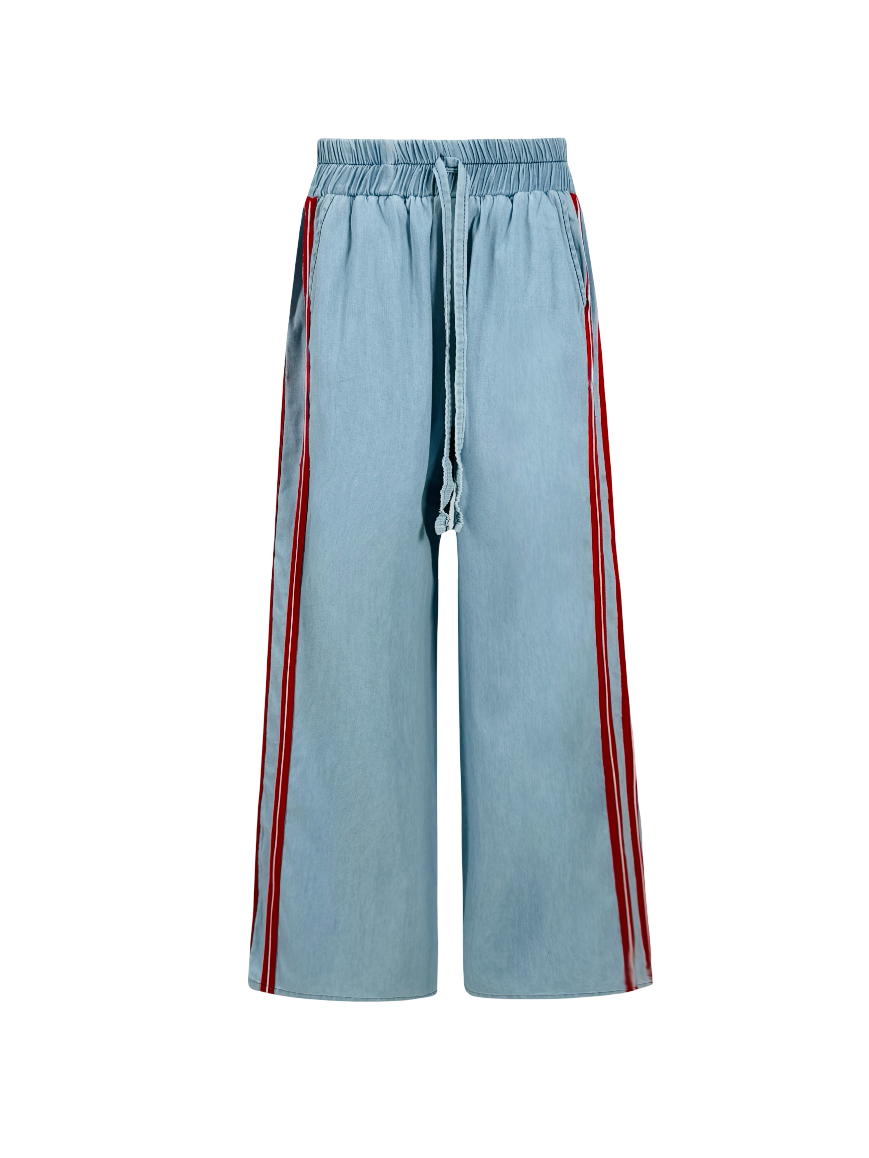 Cherry Trims Denim Pants