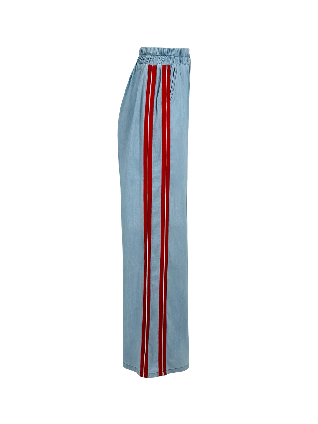 Cherry Trims Denim Pants