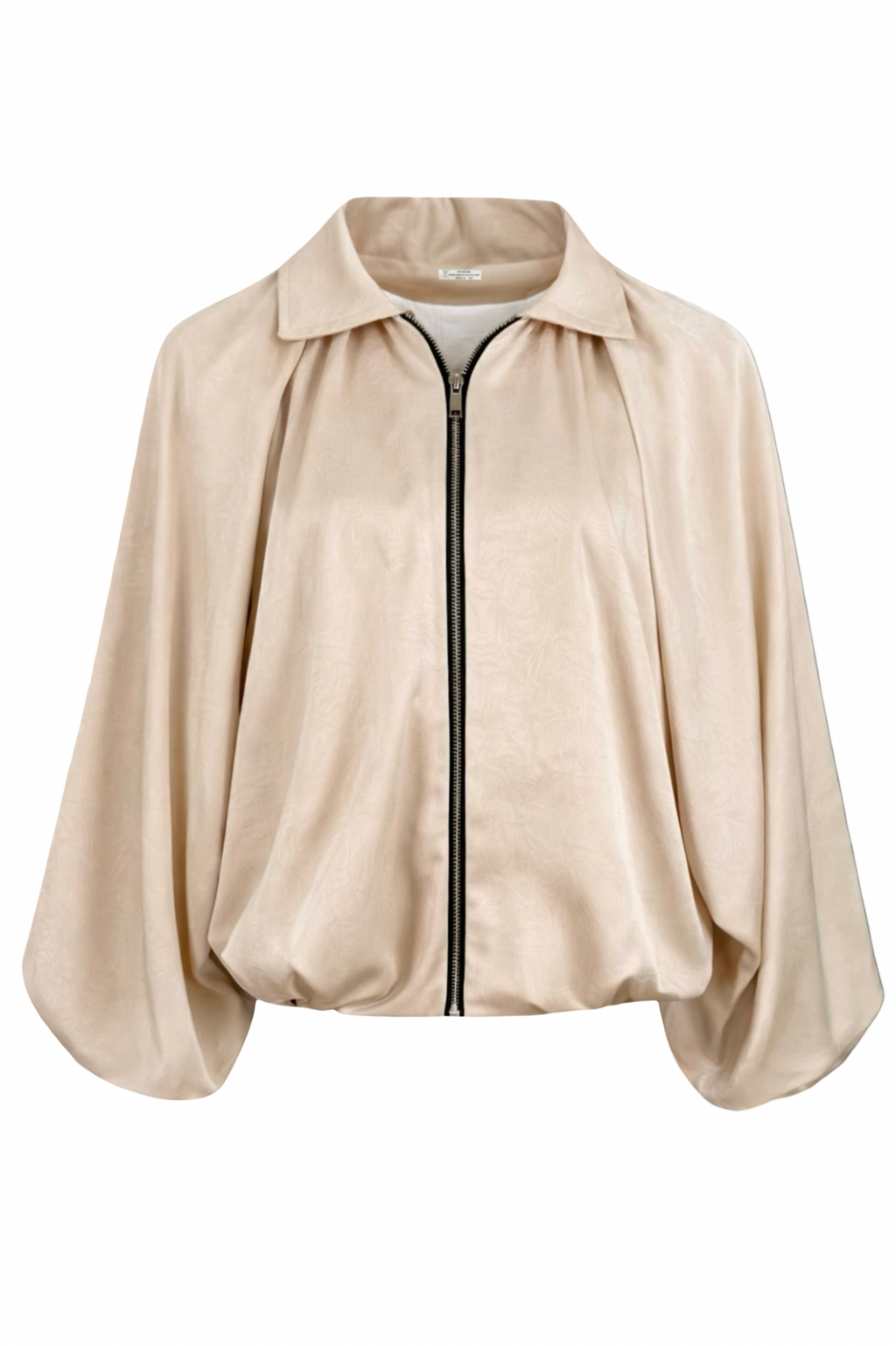 Silk Puff Set Cardigan