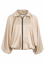 Silk Puff Set Cardigan