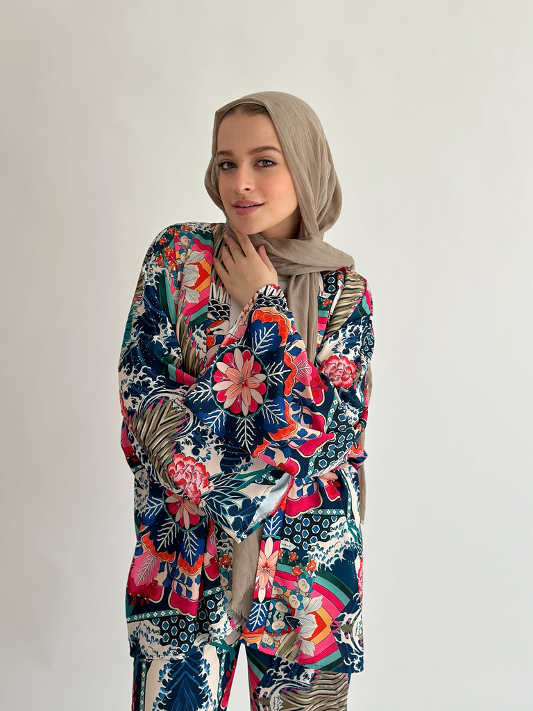 Flamingo Forest Set Kimono