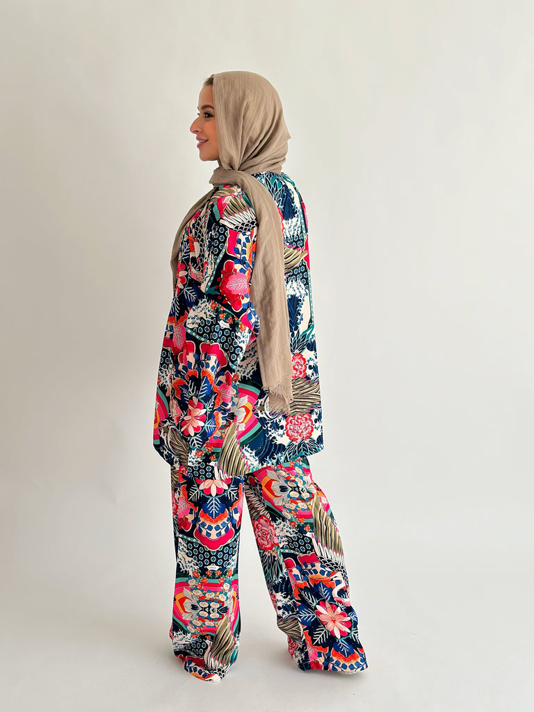 Flamingo Forest Set Kimono