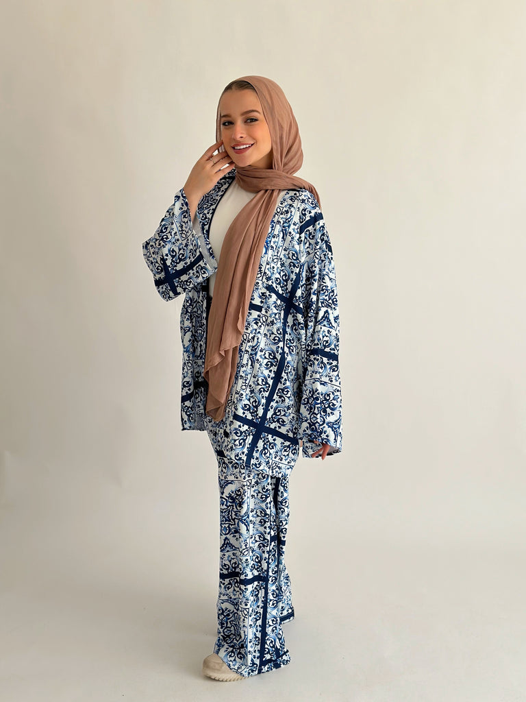 Blue Dolce Set Kimono