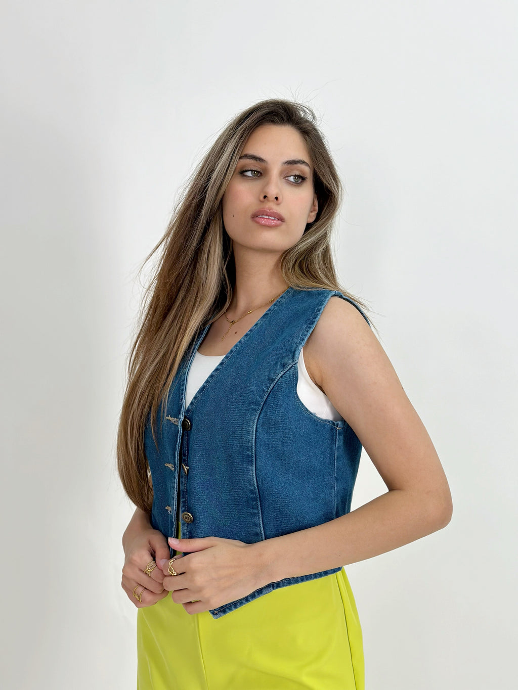 Jeans Vest True Blue
