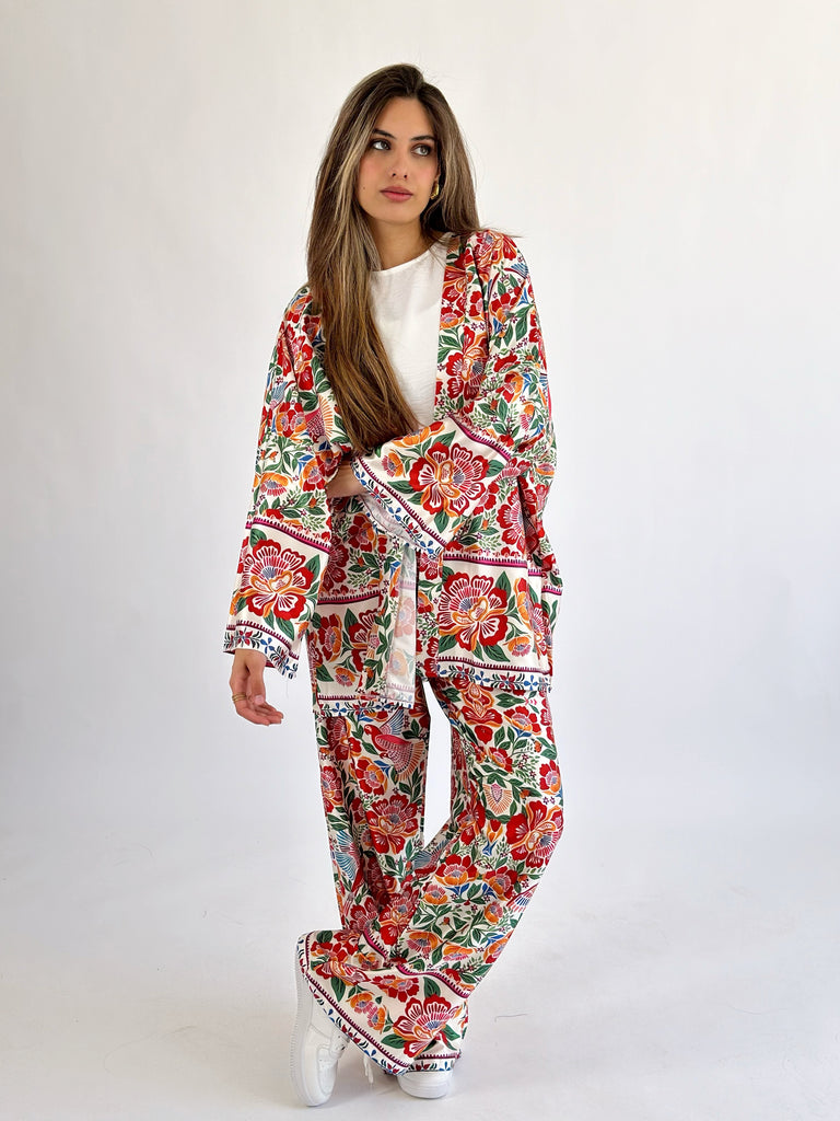 Boho Cherry Gardens Set Kimono