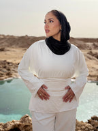 Comfy Suede Wrap Set Top