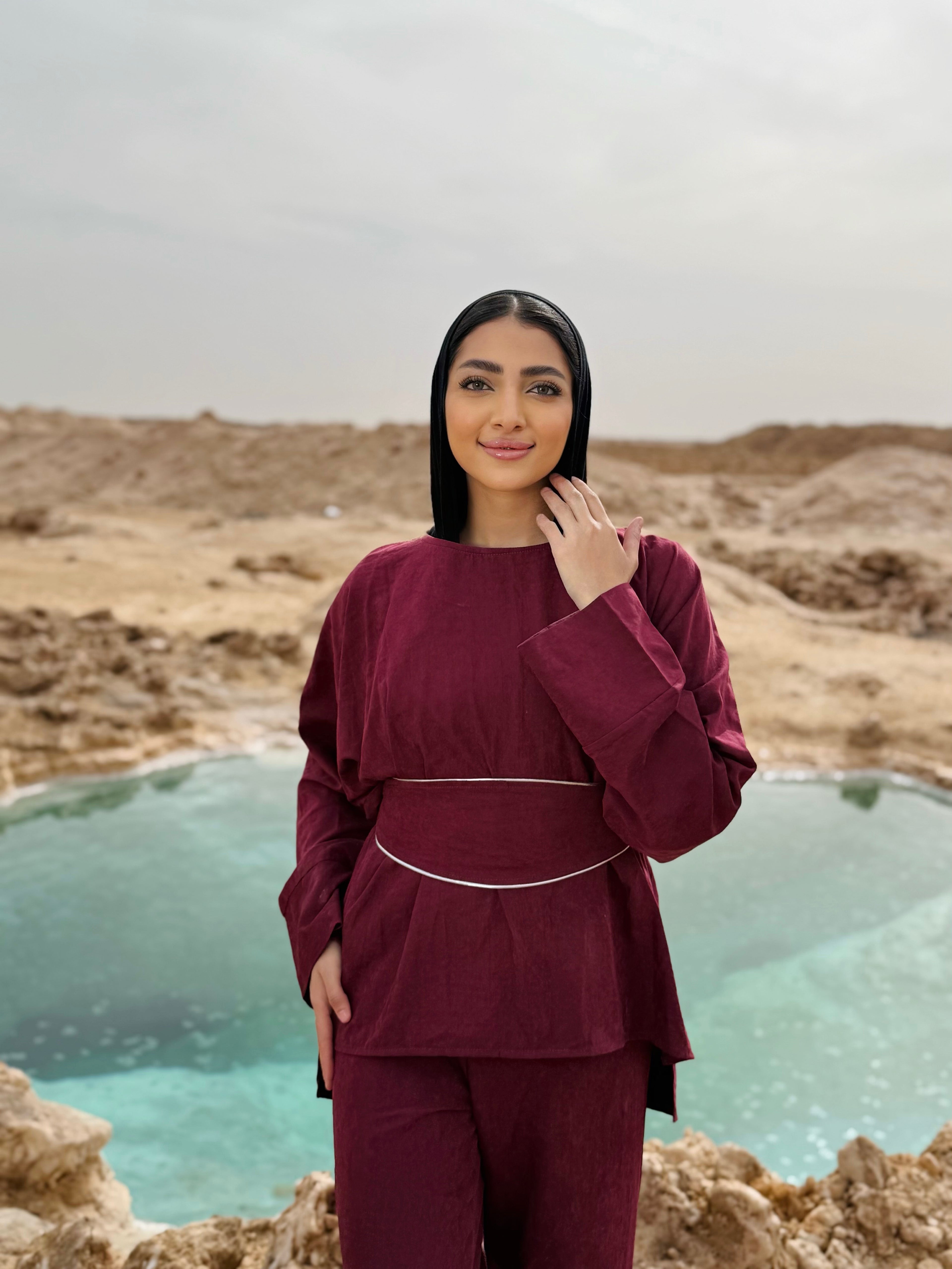 Comfy Suede Wrap Set Top