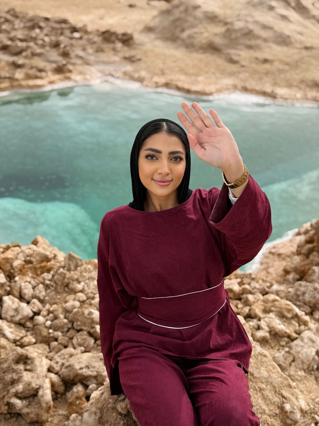 Comfy Suede Wrap Set Top