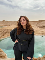 Comfy Suede Wrap Set Top