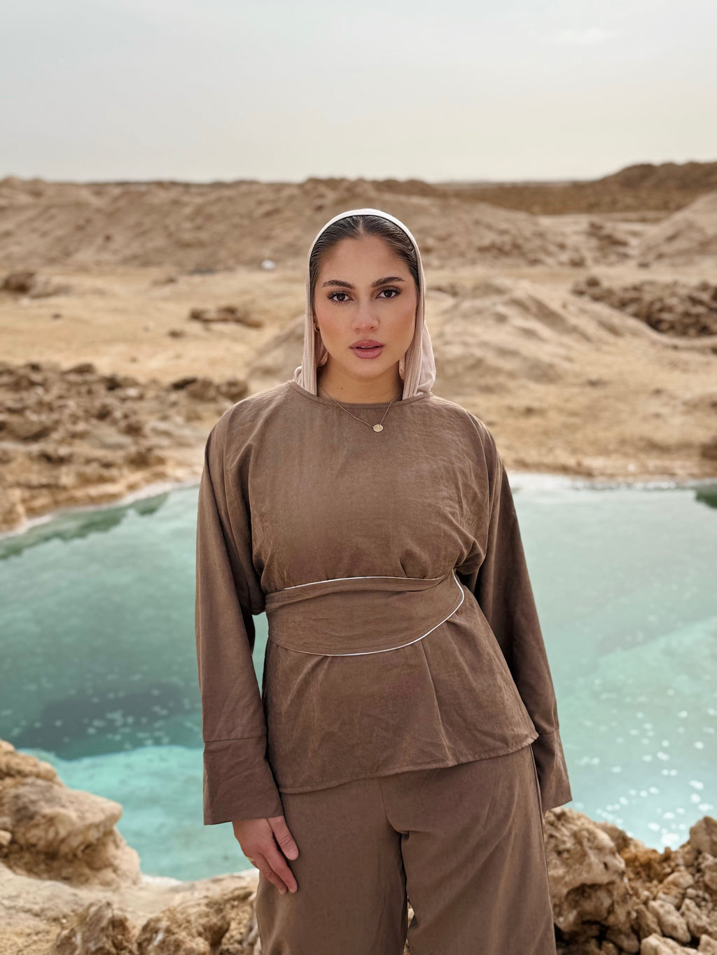 Comfy Suede Wrap Set Top