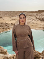 Comfy Suede Wrap Set Top