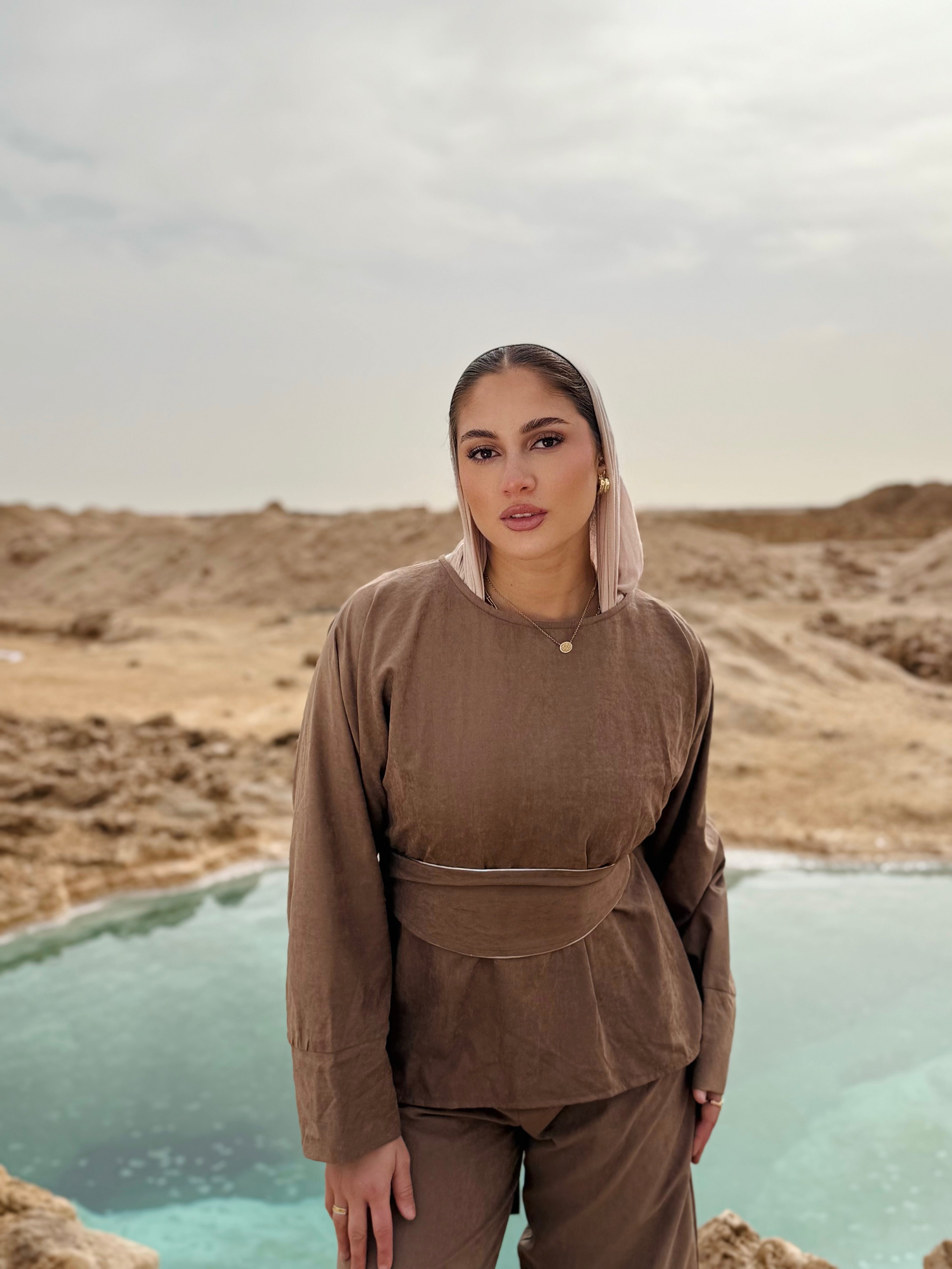 Comfy Suede Wrap Set Top