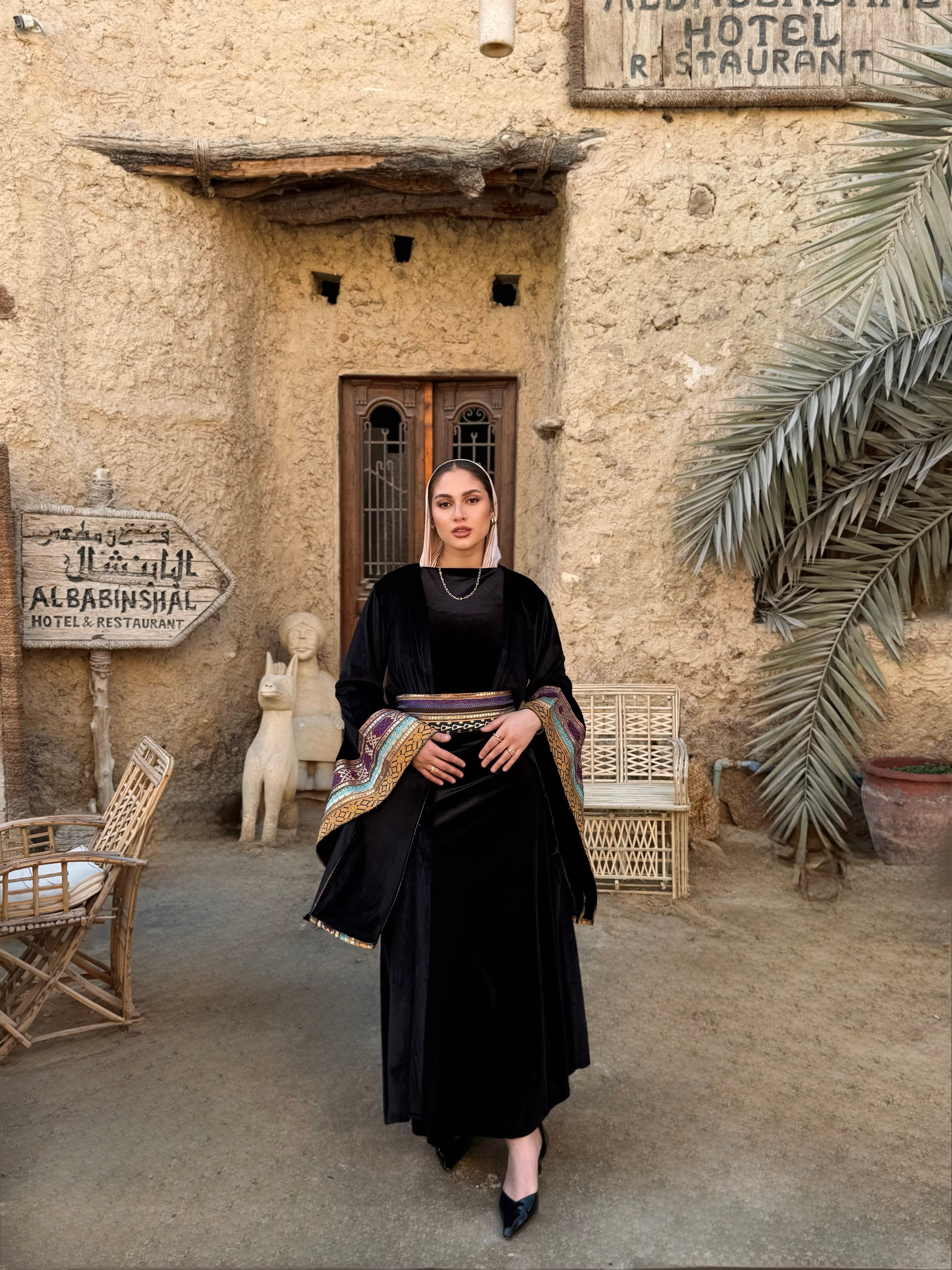 Arabian Nights velvet kaftan