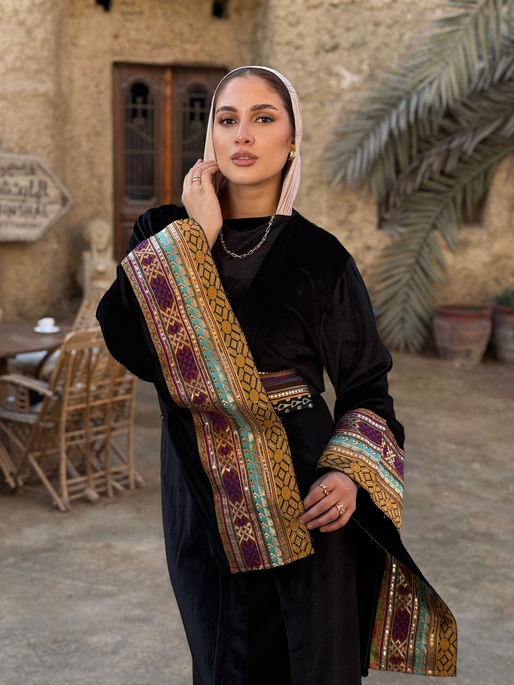 Arabian Nights velvet kaftan