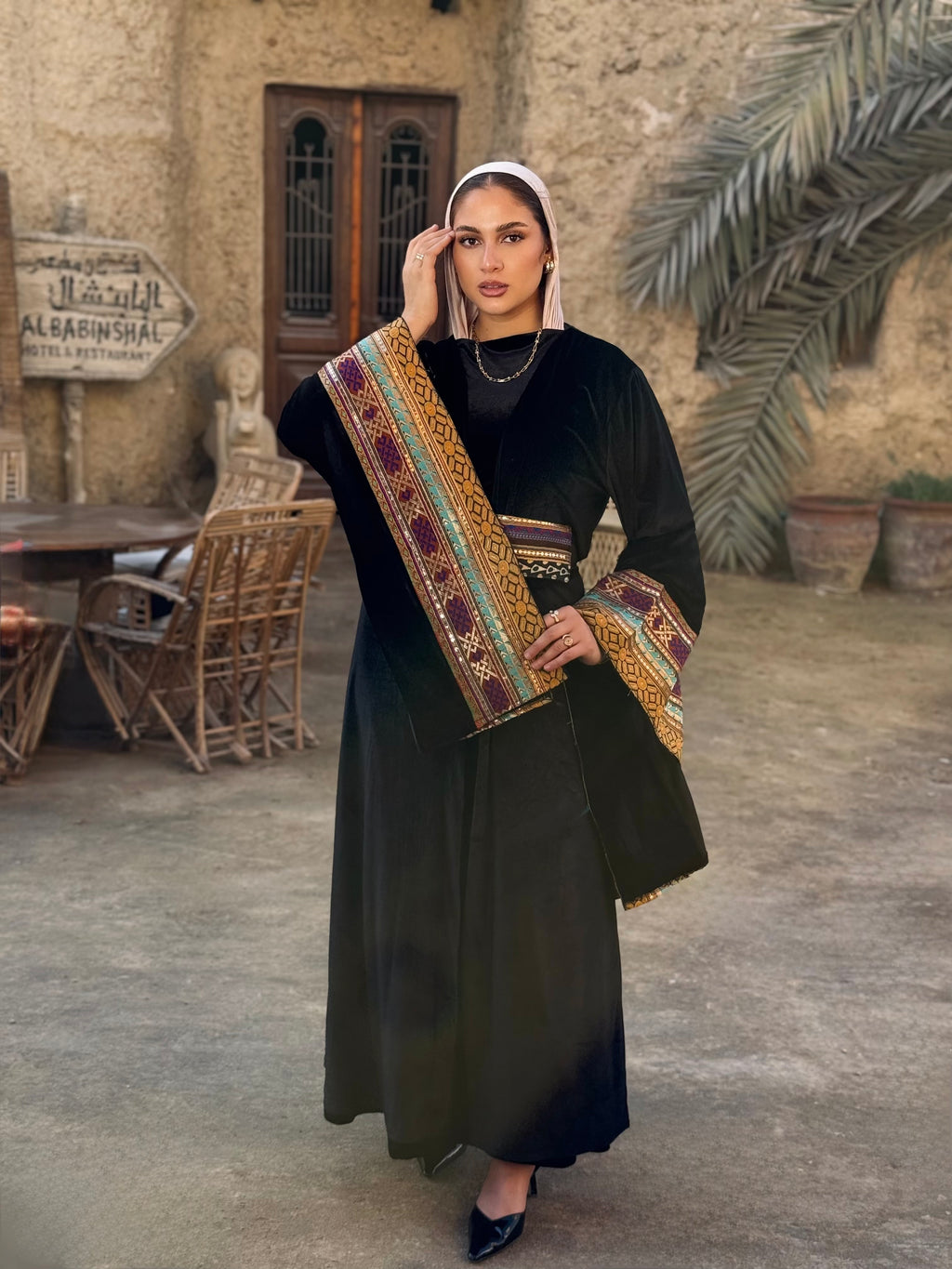 Arabian Nights velvet kaftan