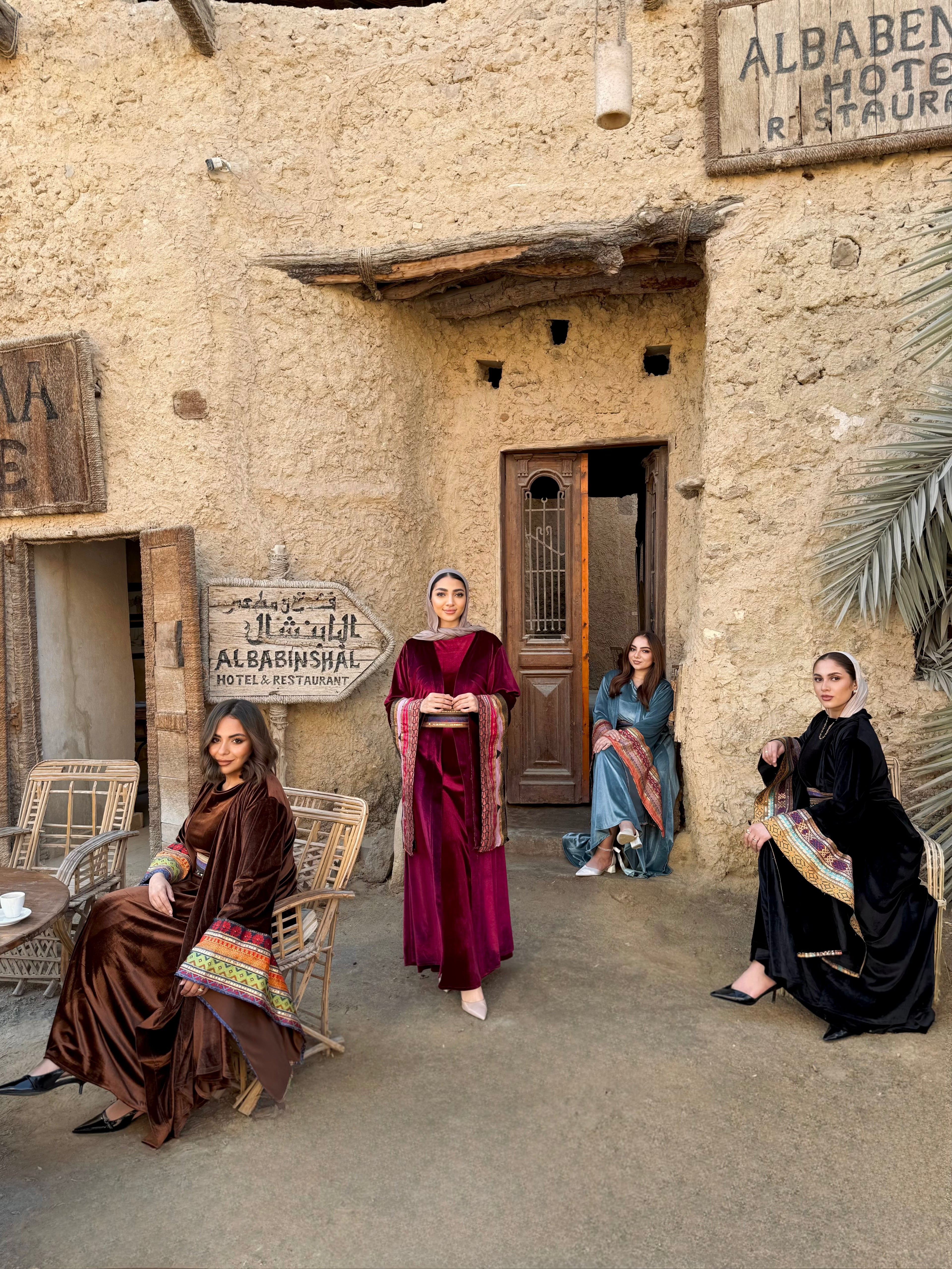 Arabian Nights velvet kaftan