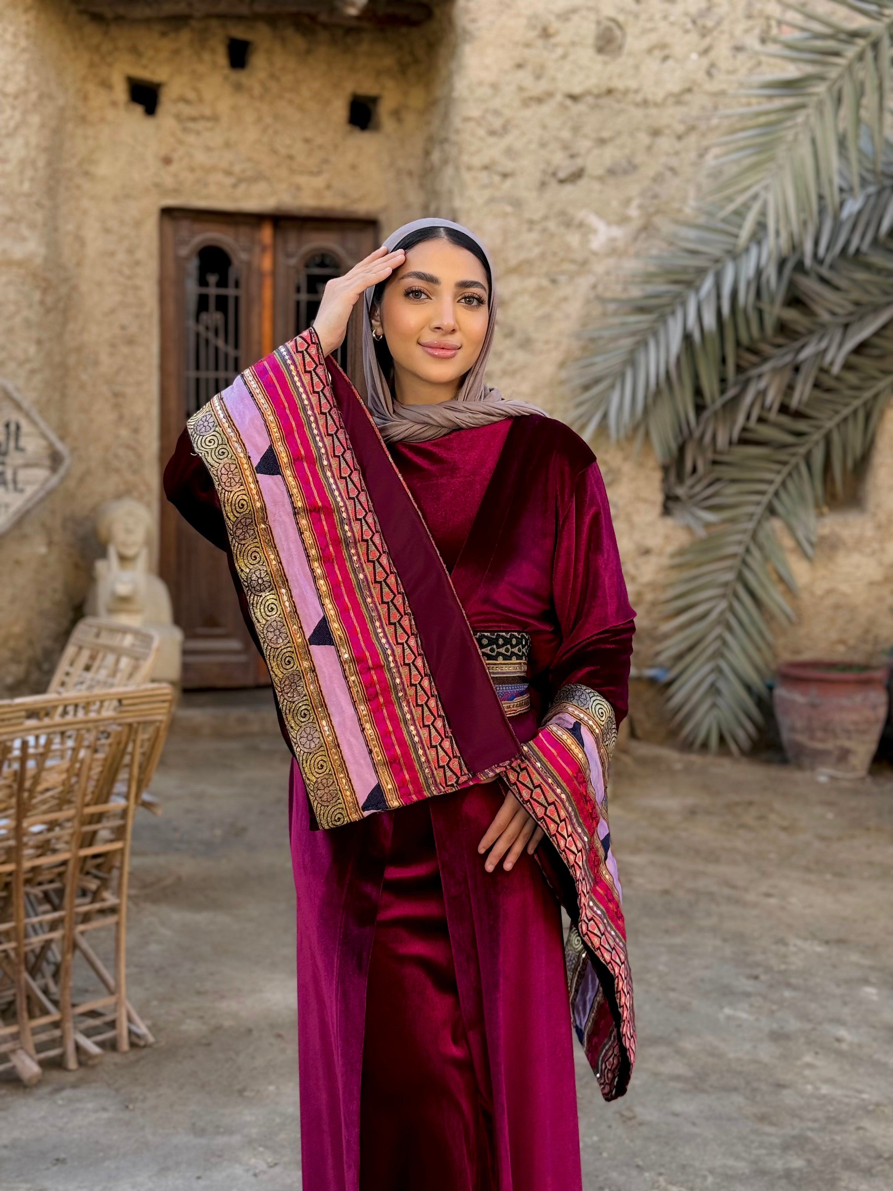Arabian Nights velvet kaftan