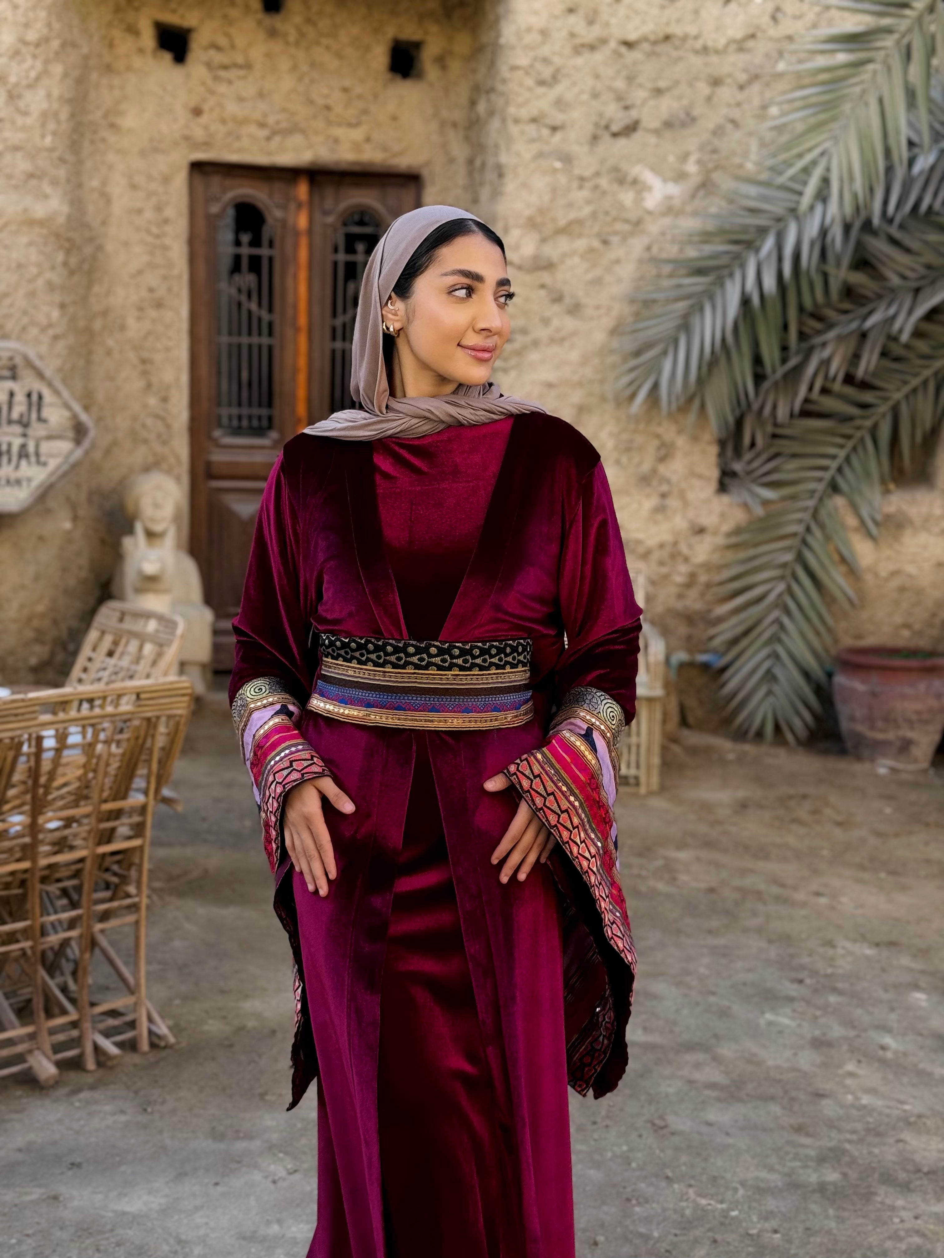 Arabian Nights velvet kaftan